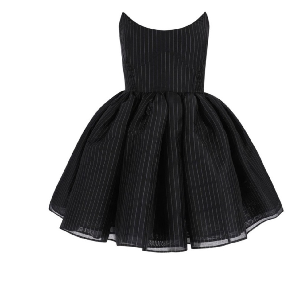 Selkie “The Pinstripe Veuve Dress” Size L NWT